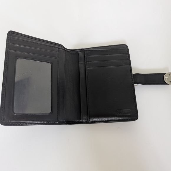 Lexington Vintage Coach Black Leather Wallet - Picture 7 of 11